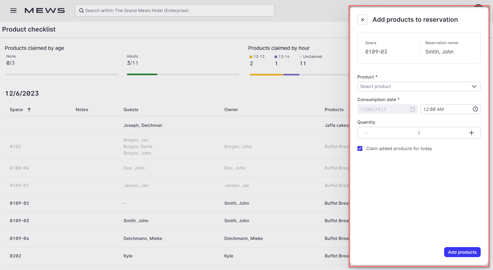 The Product checklist