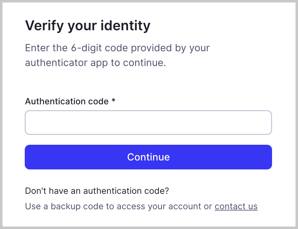 Two-factor authentication (2FA) login journey in Mews