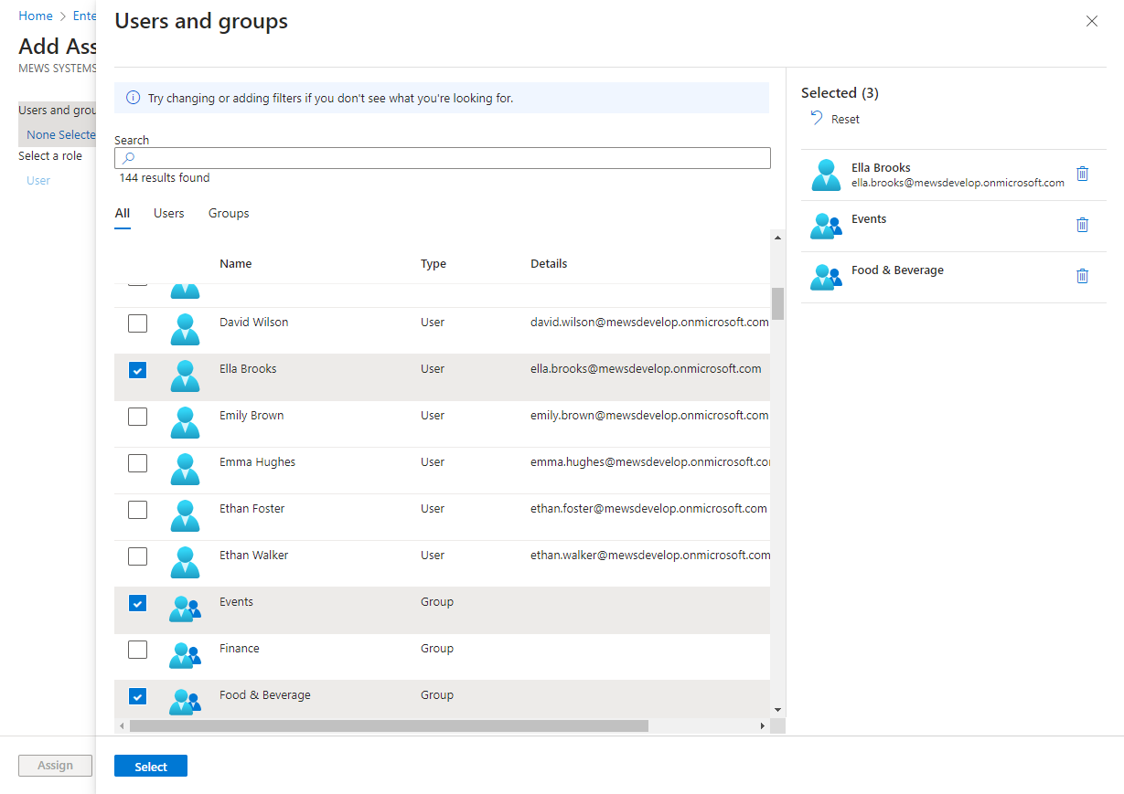 how to set up groups scim - Users and group panel.png