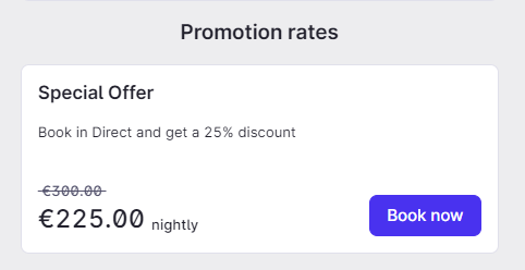 How to create a promotion rate that always shows the original rate ...