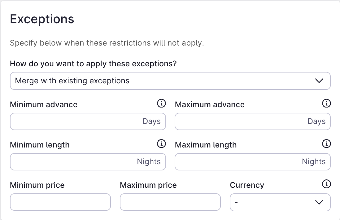 Understanding restrictions in Mews Operations