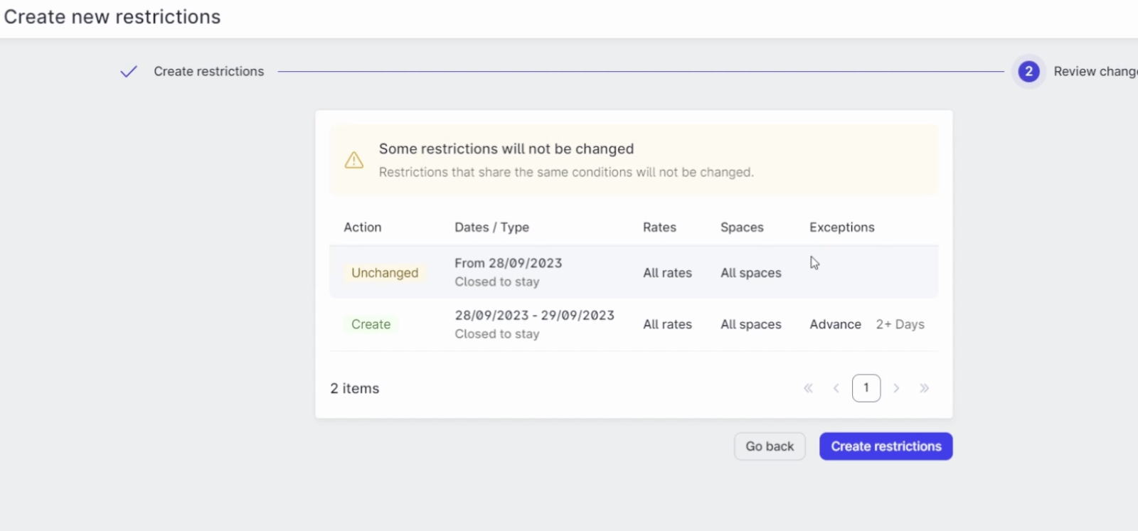 Understanding restrictions in Mews Operations