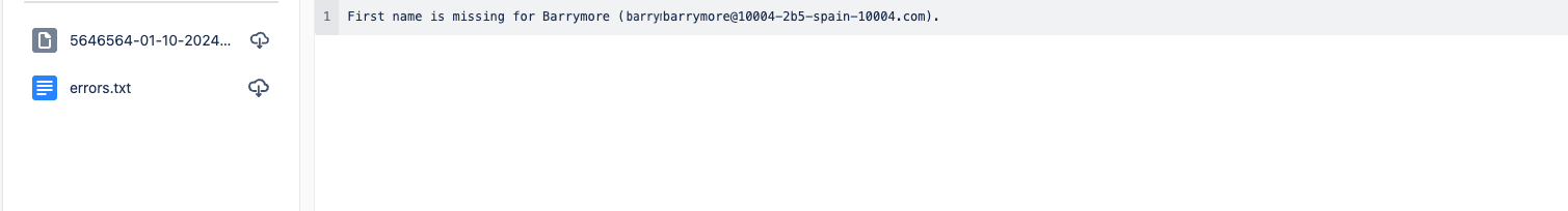 example error txt. file - accommodation police report