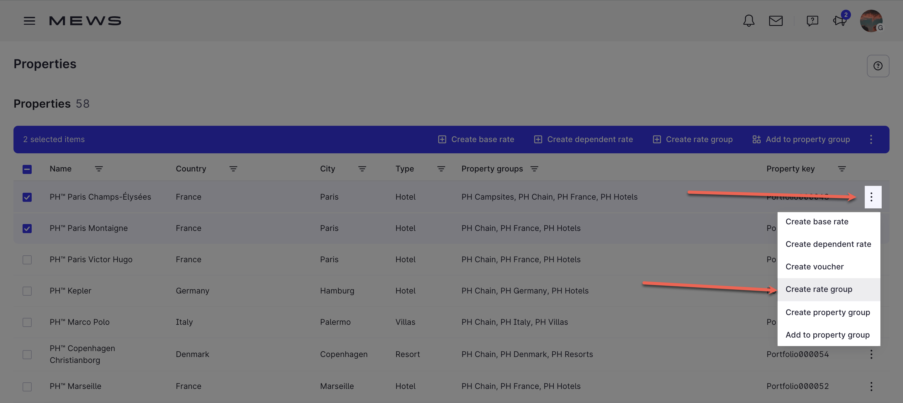 Create rate group - properties screen - dropdown menu .png