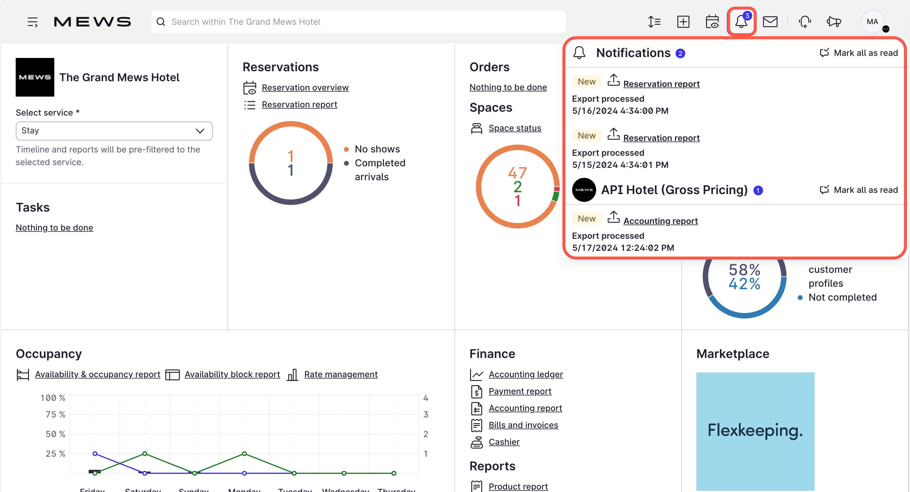 NotificationsinMewsOperations