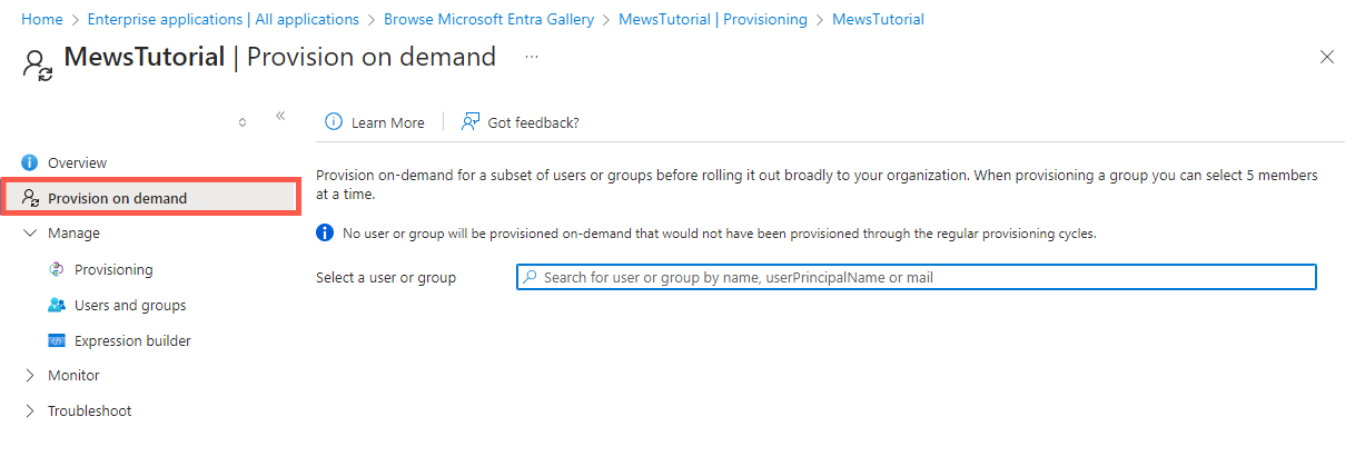 managing user groups scim -provision on demand click.png