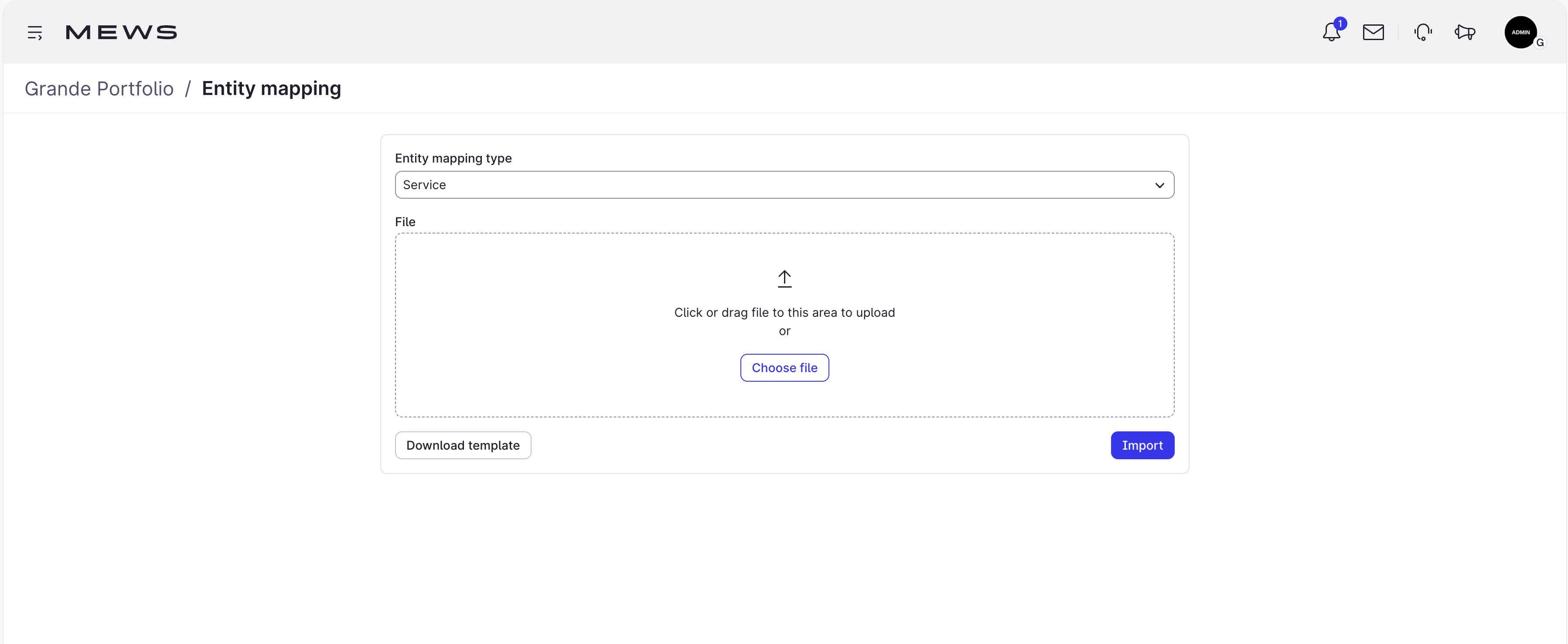 entity mapping - service