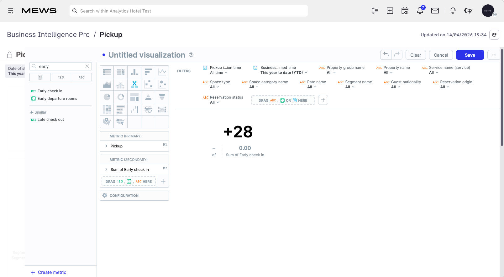 early check in data