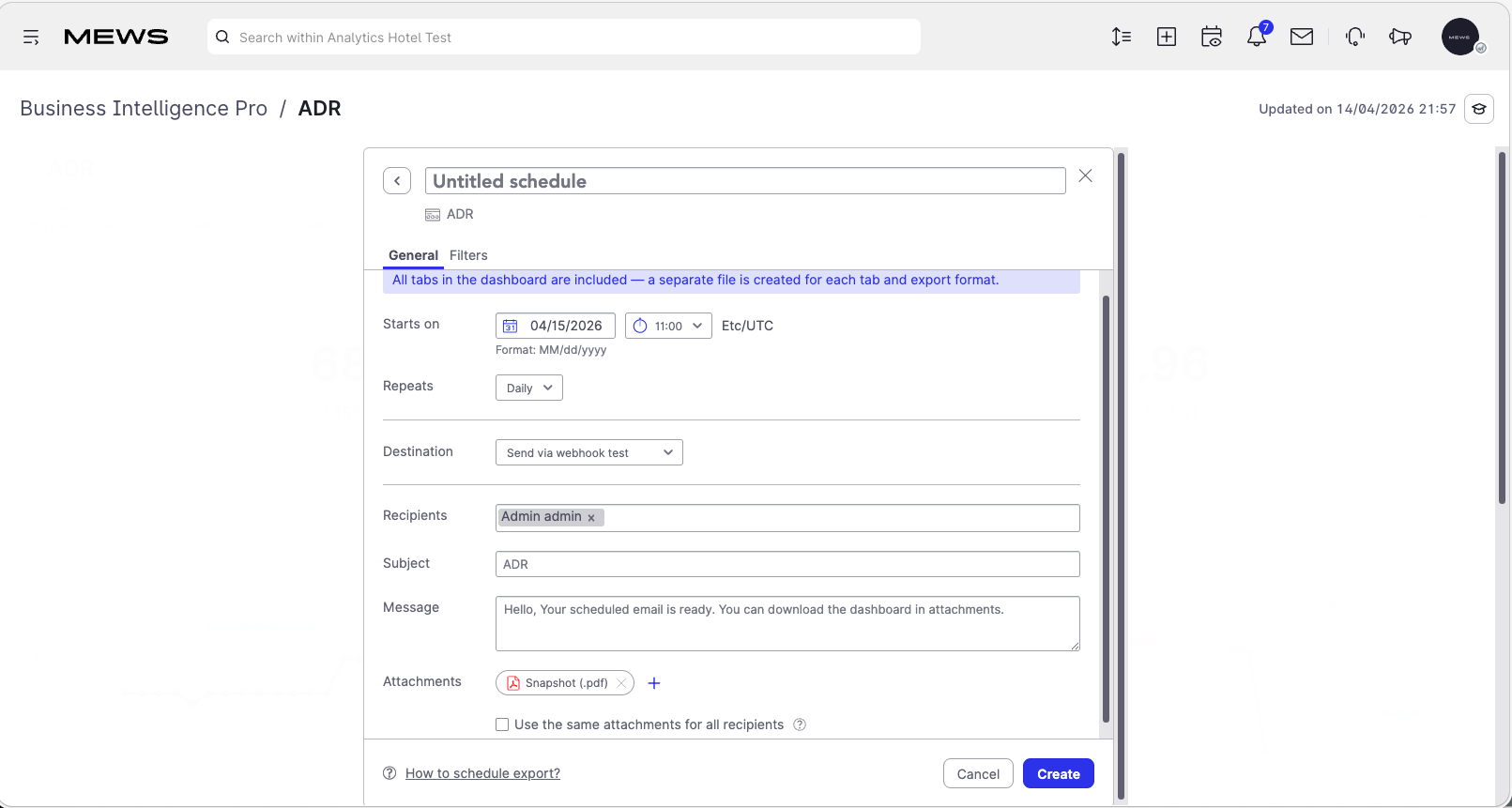 enter details export