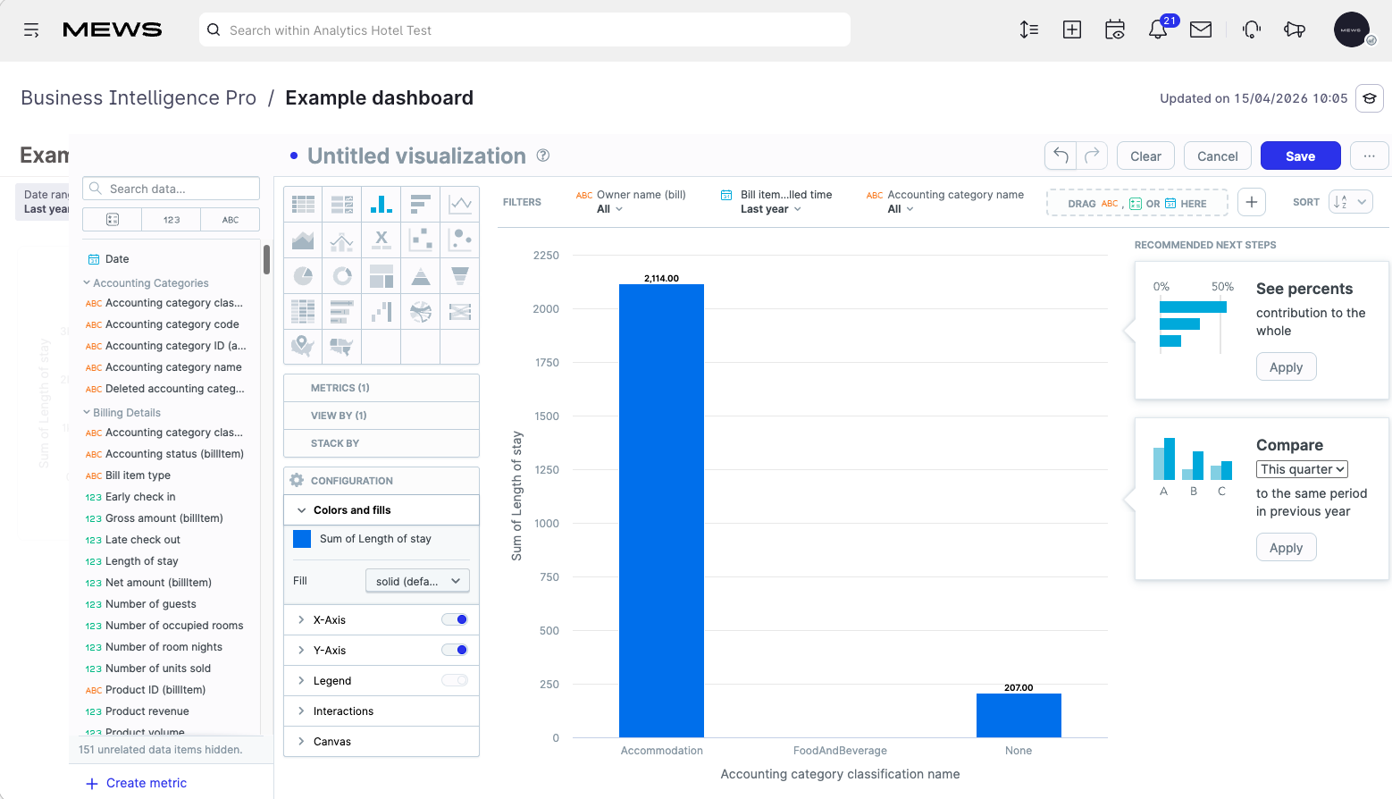 review visualization configuration
