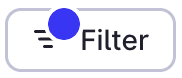 Filter applied blue dot on icon