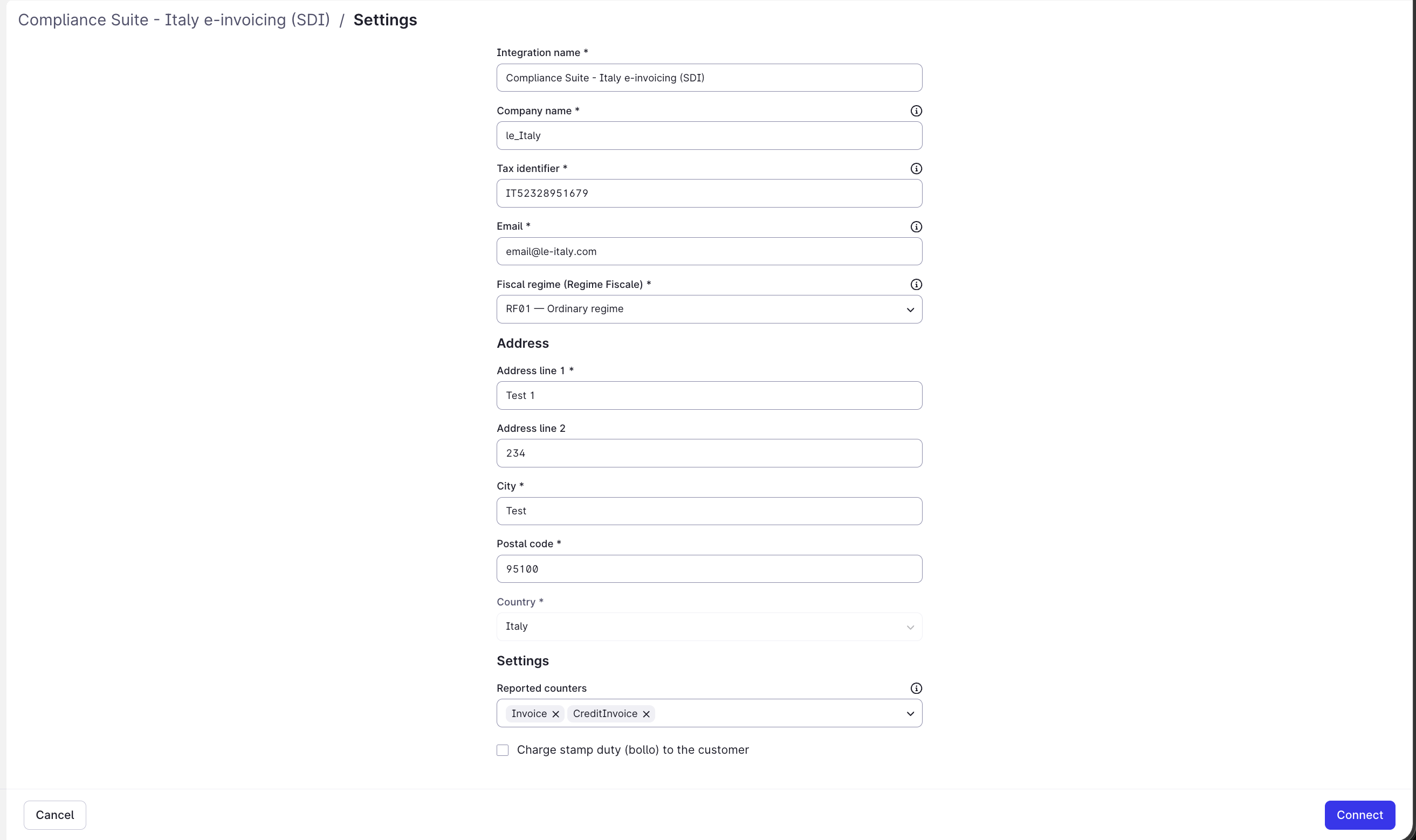 How to set up the SDI fiscal registry integration in Mews Operations